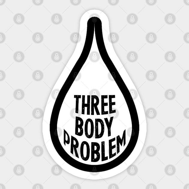 Three Body Problem Sticker by orange-teal